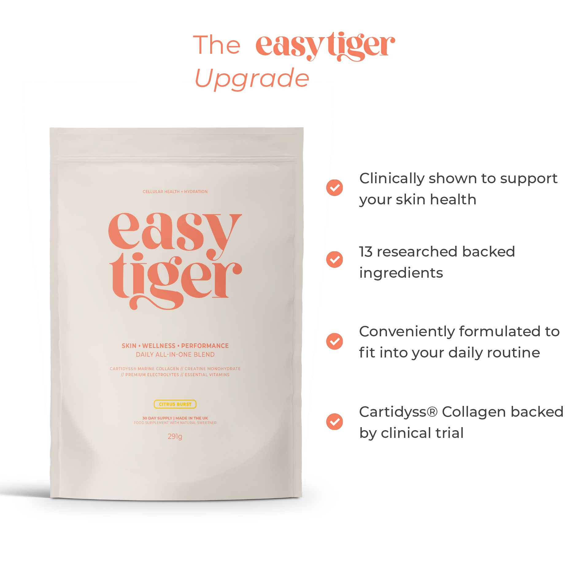 Easy Tiger | Daily Supplement for Skin, Wellness & Performance